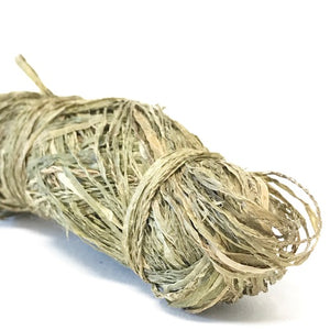 aos-66 hand tied and twisted green ramie