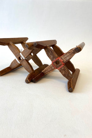 km-1 "kiwaku" antique wooden spool