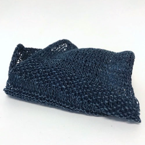 ns-12  indigo paper silk wrap