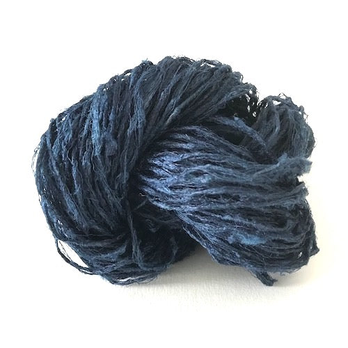 N-120 indigo chubby kibiso silk