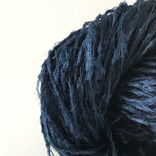 N-120 indigo chubby kibiso silk