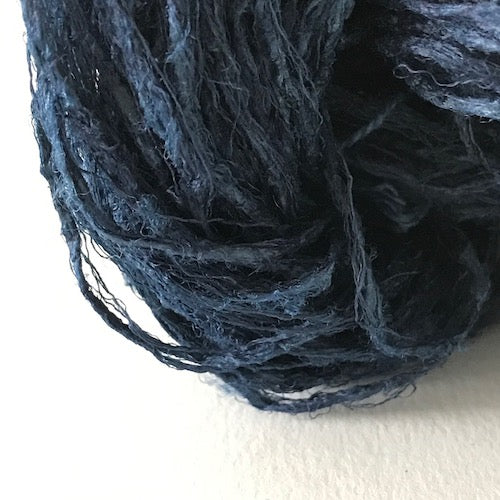 N-120 indigo chubby kibiso silk