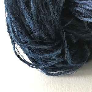 N-120 indigo chubby kibiso silk
