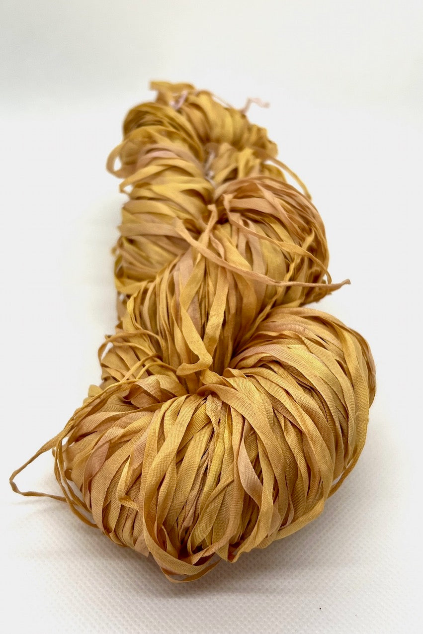 n-27 naturally dyed silk ribbon